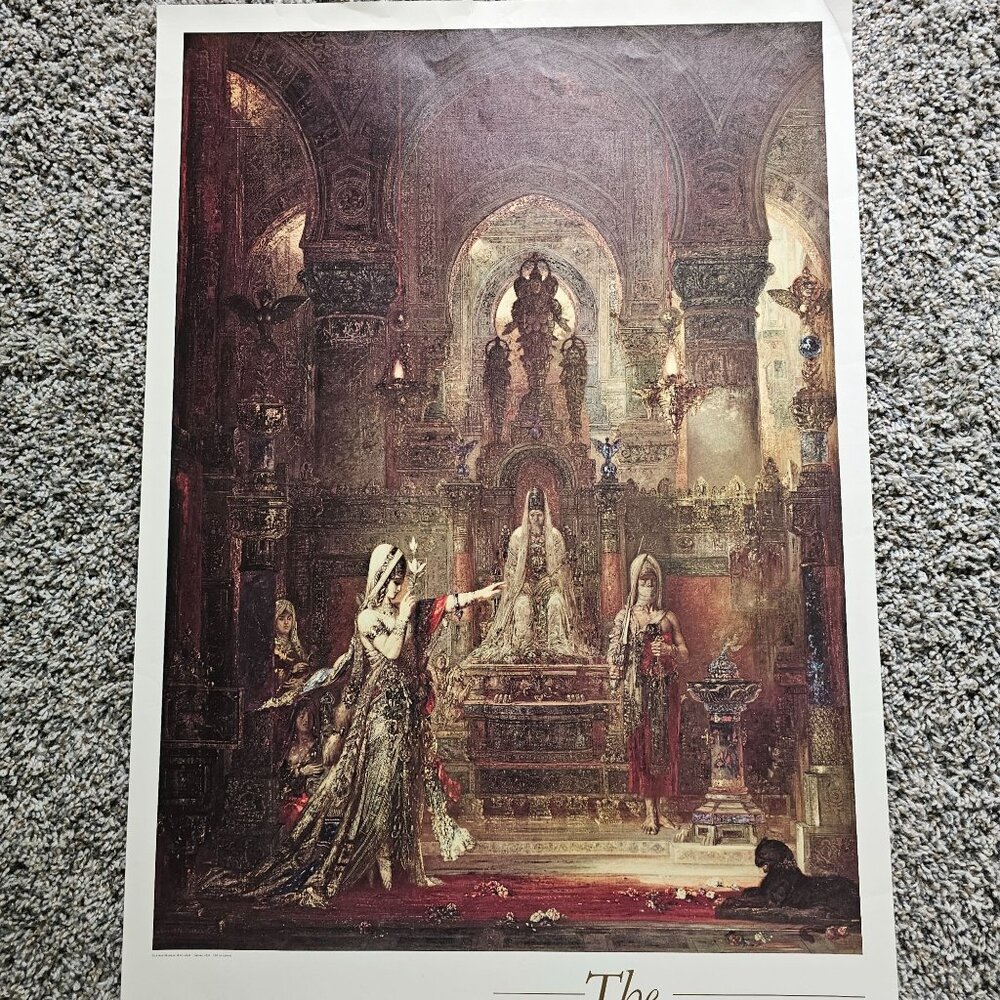 Armand Hammer Collection 1986 Shareholders Meeting Poster Gustave Moreau Salome - Picture 2 of 9